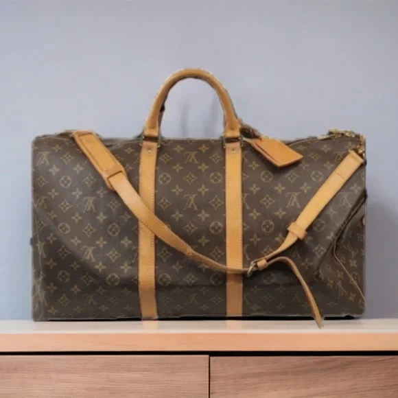 💫 LV Bandouliere 55 W/COA, LV Strap, LV Dust Bag & Luggage Tag! - Picture 4 of 16